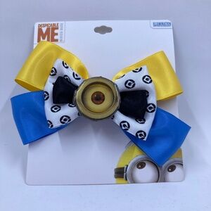 Despicable Me Minion Hair Bow NEVER USED Original Packaging Alligator Clip